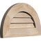 Ekena Millwork Half Round Gable Vent Non-Functional, Pine Gable Vent w/ Decorative Face Frame, 16"W x 8"H GVWHR16X0802SDUPI - alternate 3